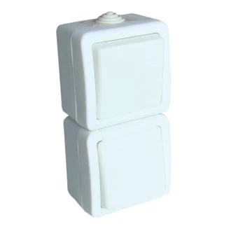 Nadometno izmenično stikalo z vtičnico 16A/250V, IP54, TR-PH08