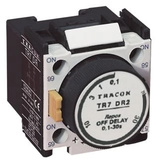 Tempirna enota za kontaktor TR1D/F z odpustno zakasnitvijo 0,1-30sec, 1×NC+1×NO, TR7DR2