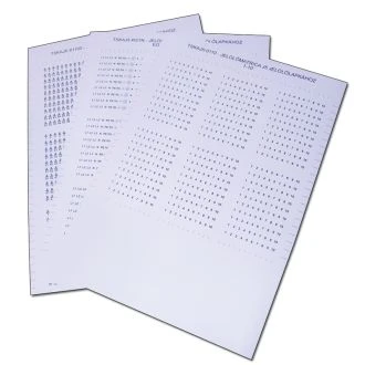 Nalepka za označevalec tipa J5: 41-50 (1 kos A4), TSKAJ5-4150