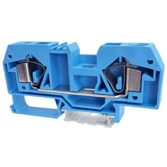 Vrstna sponka za ničelni vodnik, vzmetna, na šino, modra 800V 76A 0.2-16 mm2 2P, TSKC16-K