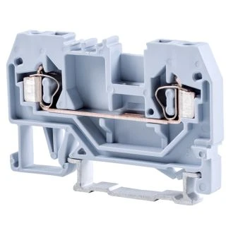 Vrstna sponka za fazni vodnik, vzmetna, na šino, siva 800V 24A 0.08-2.5 mm2 2P, TSKC2,5