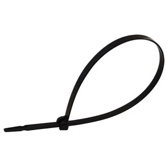 Kabelska vezica s kovinskim jezičkom, črna 92x2,4 mm, PA 6,6, 100 kos, TU92