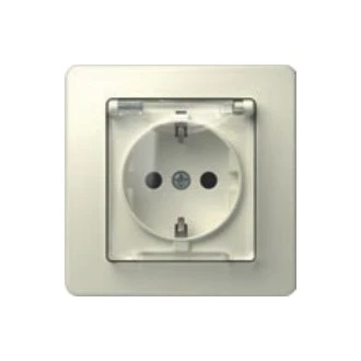 Vtičnica SCHUKO+POKROV 2P+E 16A 250V~ IT KS, VE11ITKS-B