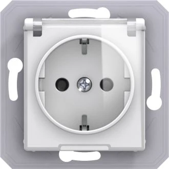 Vtičnica SCHUKO+POKROV 2P+E 16A 250V~ PT XO, VE11PTXO-B