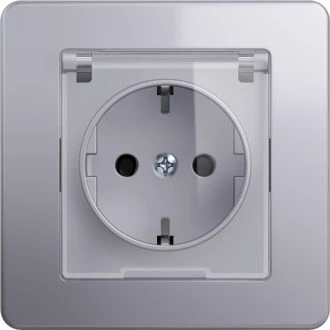Vtičnica SCHUKO+POKROV 2P+E 16A 250V~ ST, VE11ST-B