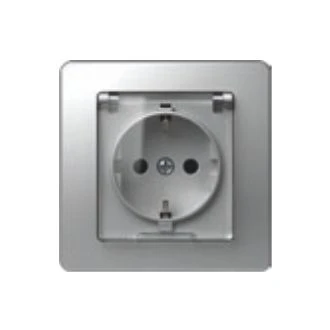 Vtičnica SCHUKO+POKROV 2P+E 16A 250V~ ST, VE11ST-U