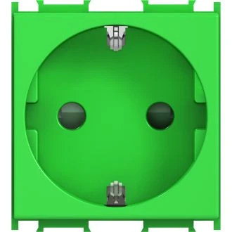 Vtičnica SCHUKO+KS 2P+E 16A 250V~ 2M GR, VM10GR-U