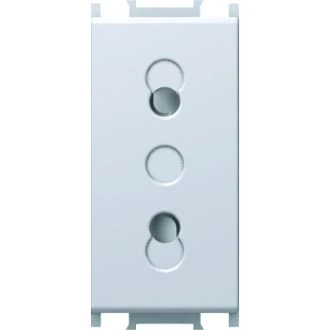 Vtičnica EURO+KS 2P 10A 250V~ 1M AW, VM20AW-U