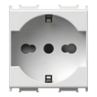 Vtičnica SCHUKO/ITA P17/11+KS 2P+E 16A 250V~ 2M MW, VM31MW-U