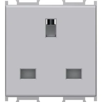 Vtičnica BRITANSKA BS 1363-2+KS 2P+E 13A 250V~ 2M ES, VM52ES-U