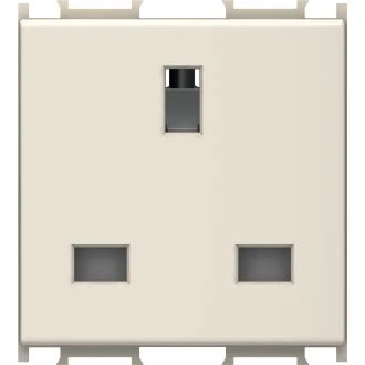 Vtičnica BRITANSKA BS 1363-2+KS 2P+E 13A 250V~ 2M IW, VM52IW-U