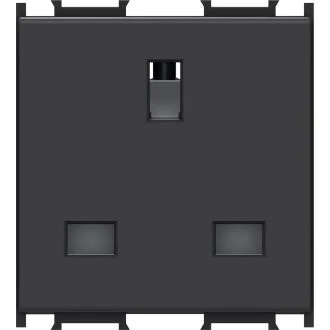 Vtičnica BRITANSKA BS 1363-2+KS 2P+E 13A 250V~ 2M SB, VM52SB-U