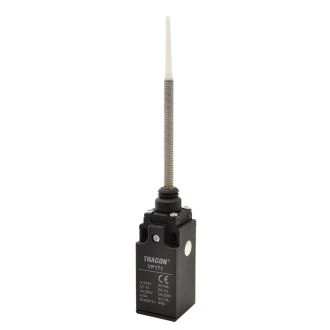 Pozicijsko stikalo z vzmetnim ročajem (umetna masa+jeklo) 1×NO+1×NC, 6A/230V AC, IP65, VP171