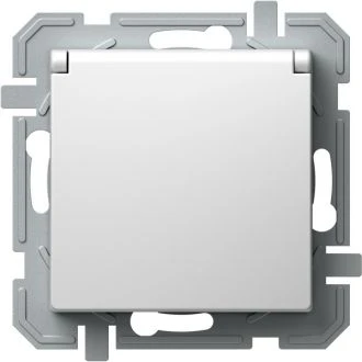 Vtičnica SCHUKO+POKROV LOGIQ 2P+E 16A 250V~ PP XO, VQ11PPXO-U