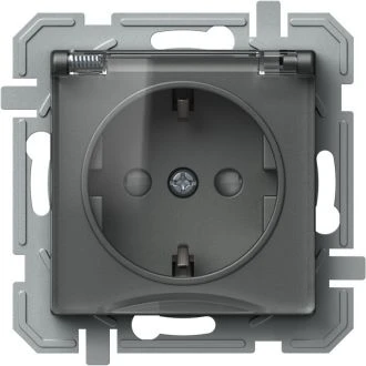 Vtičnica SCHUKO+POKROV LOGIQ 2P+E 16A 250V~ BV AT XO, VQ13ATXO-U