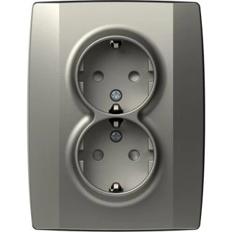 Vtičnica SCHUKO DVOJNA LOGIQ 2P+E 16A 250V~ TI, VQ16TI-U